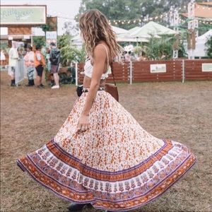 Orange Blossom Gypsy Love Castaway Skirt